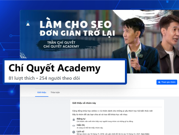 THAM GIA CỘNG ĐỒNG KÍN